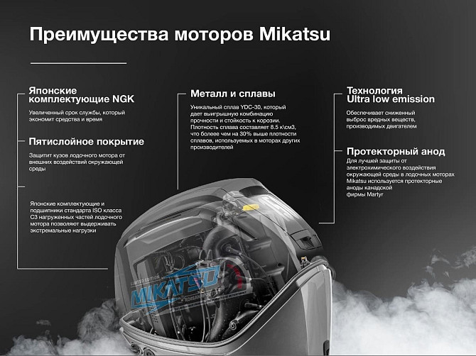 2х-тактный лодочный мотор MIKATSU M15FHL оформим как 9.9 Все регионы - изображение 15