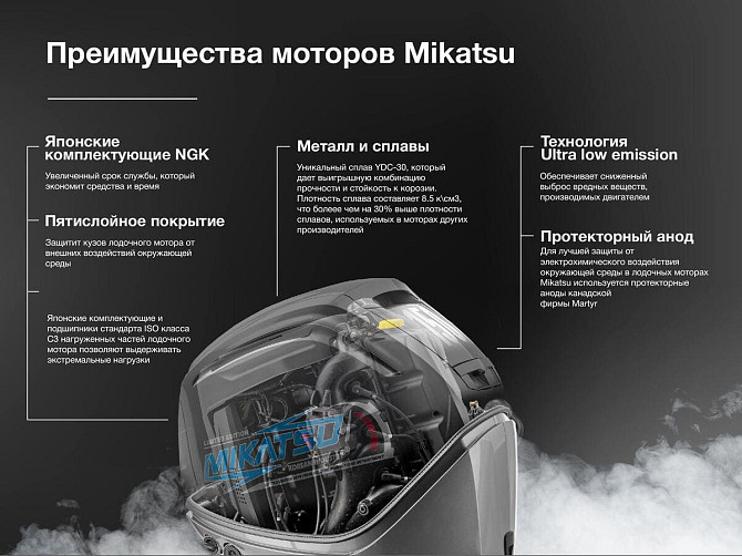 2х-тактный лодочный мотор MIKATSU M50FES (P) Все регионы - изображение 14