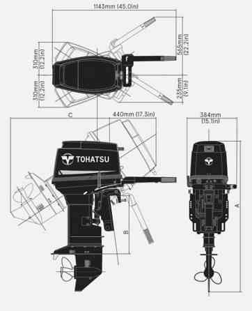 2х-тактный лодочный мотор TOHATSU M 40 EPOS Все регионы